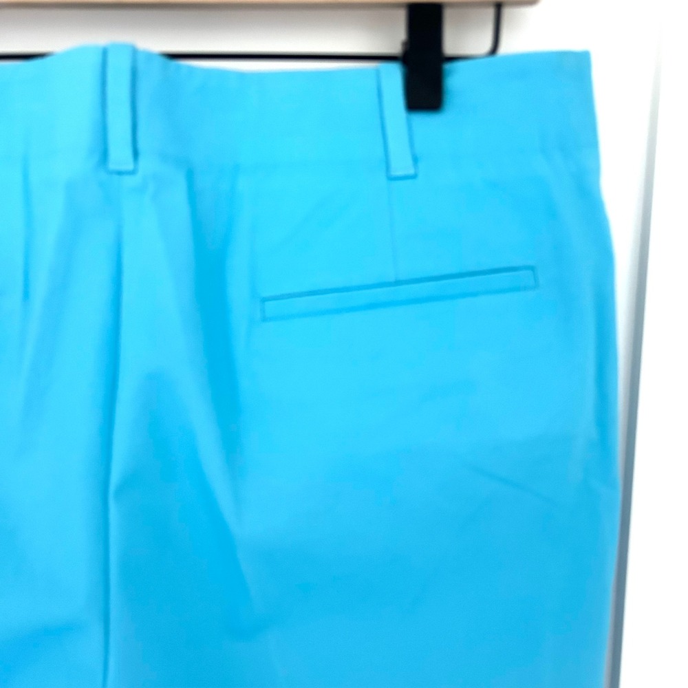NWT Talbots Women's Turquoise Blue Cotton Stretch Bermuda Shorts Size 12 - Picture 8 of 11